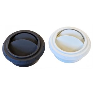 WB luk. luftdyse 90 mm sort