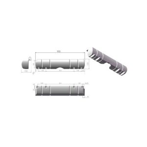 Multi Dock fender 900 mm hvid