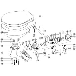 Repair kit, Nuova Rade toilet 12V