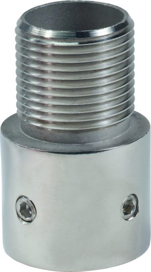 Shakespeare 4705 Rustfri adaptor. 25mm rør til 1 1D-14mm han