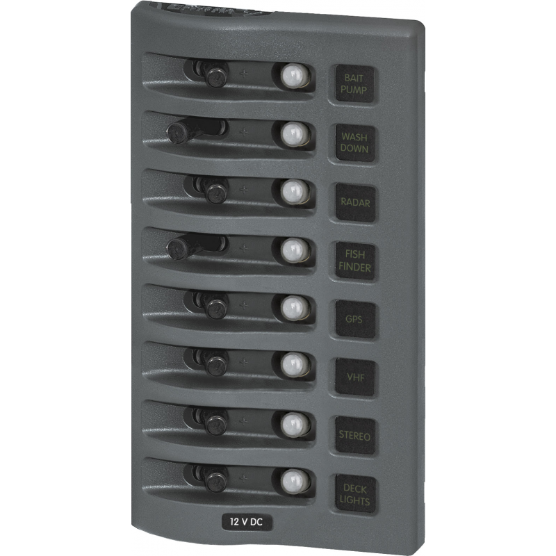Kontaktpanel vandtæt 8pos /lys