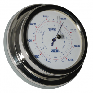 VION barometer,poleret stål,5'