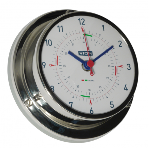 VION barometer,poleret stål,4'