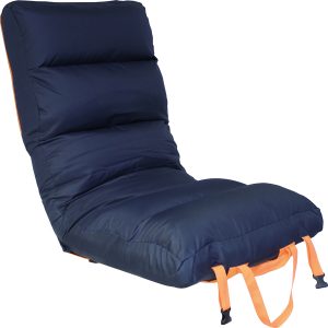 1852 foldesæde Comfy Big, mørkeblå/orange