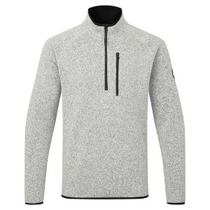 Gill 1500 1/4 lynlås Fleece jakke, Grå str. M