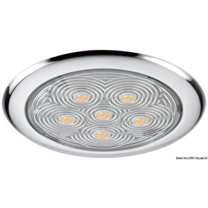 LED Loftlys rustfri 6 led i varm hvid 12V
