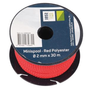 1852 Minirulle rød Polyester Ø2mm x 30m